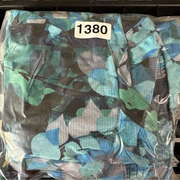 Croft & Barrow Flowy Top Elastic Waist Babydoll Lined Chiffon Plus Sz 3X - Picture 8 of 8